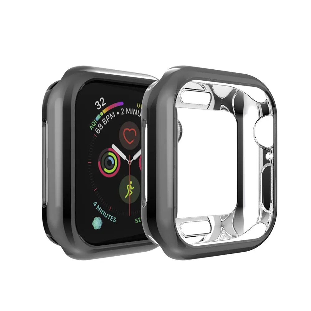 Защитные чехлы для Apple Watch 4 группа 44 мм 40 Iwatch серии чехол Замена ТПУ мягкий