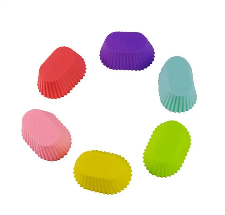 Формы для торта силиконовые формы выпечки 7 см овальное пирожное Маффин кексов