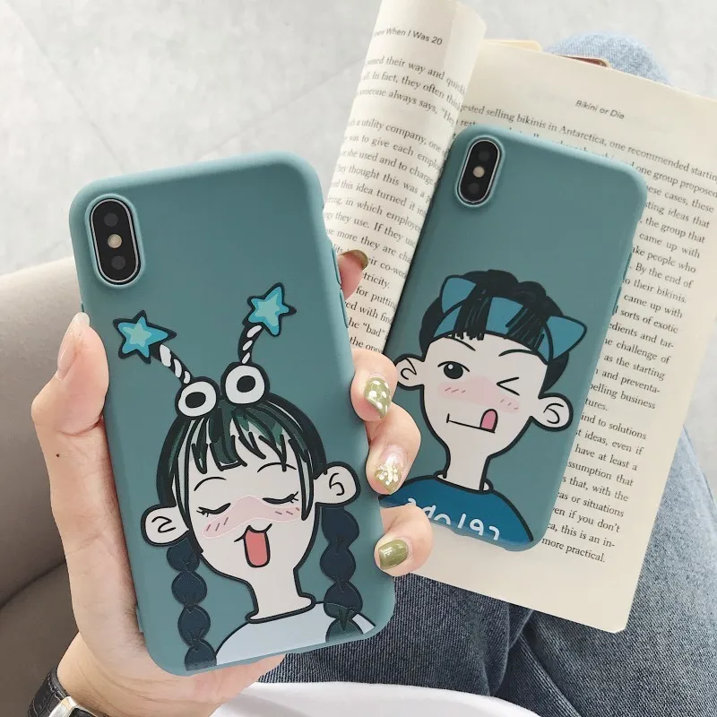 Чехол для телефона с рисунком Iphone 6 6s 7 8 Plus X Xr Xs Max милый мультяшный Мягкий чехол из