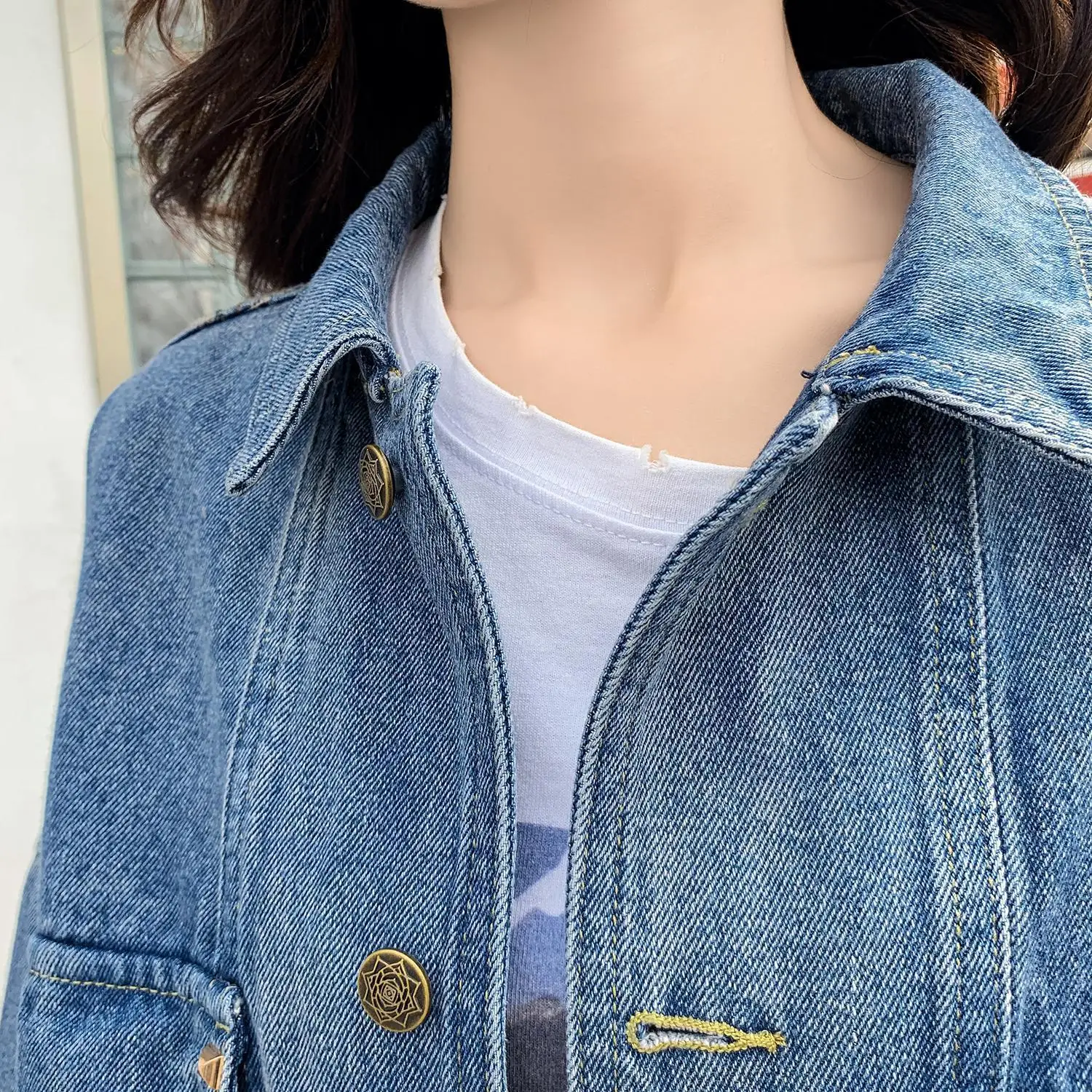 Ковбойское Свободное пальто с кисточками женские легкие куртки Befree Chaqueta Mujer уличная Базовая джинсовая куртка весна осень большие размеры