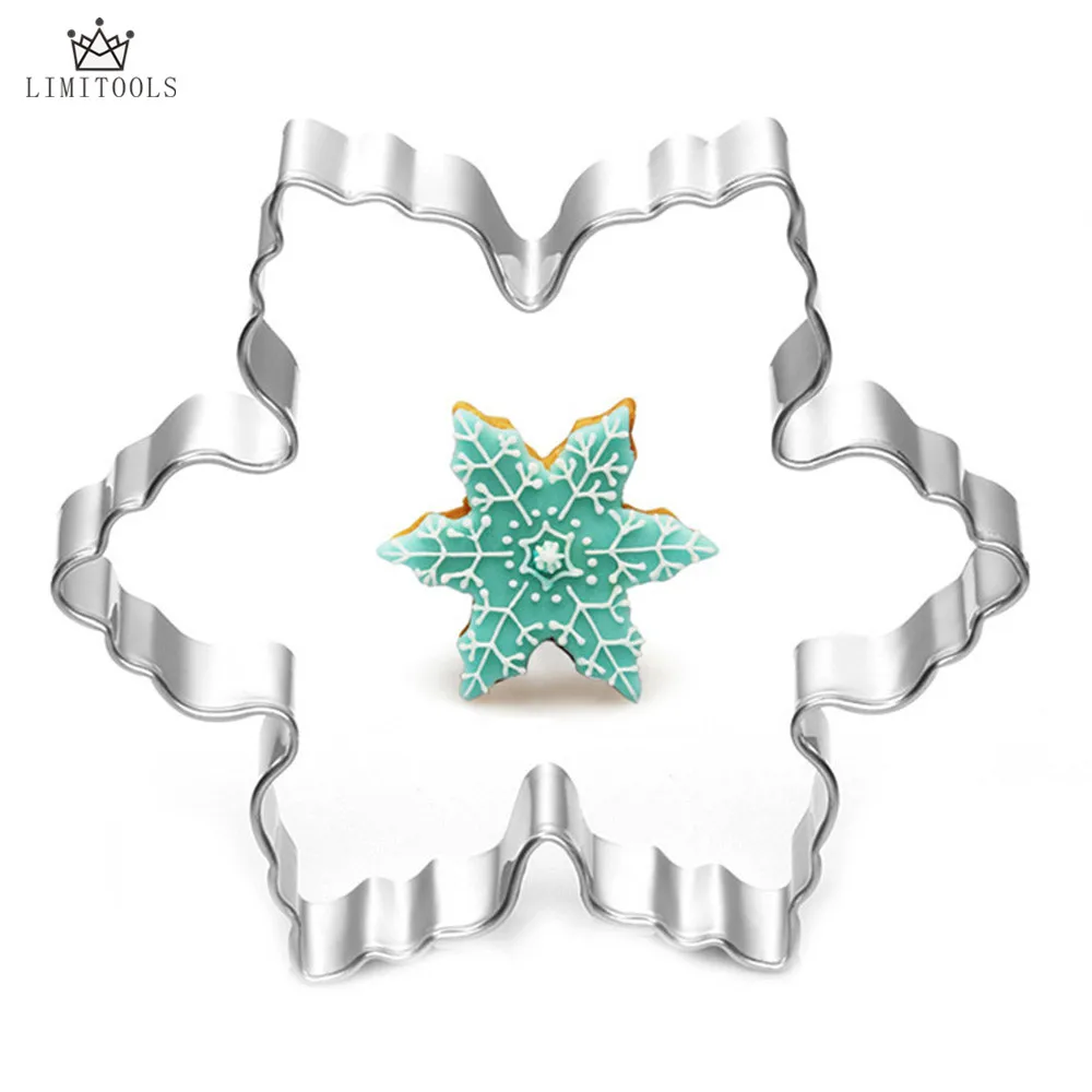 Снежинка Форма формочки для печенья Нержавеющая сталь снег форма выпечки DIY Fondant