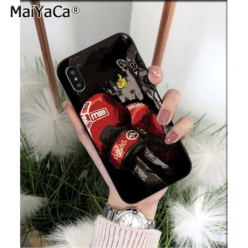 Боксерские перчатки MaiYaCa силиконовый мягкий черный чехол из ТПУ для iPhone 6S 6plus 7 7plus