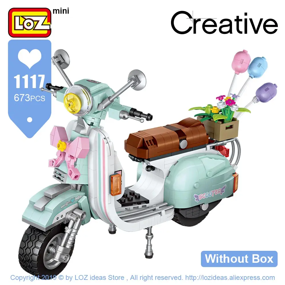1117 Without Box LOZ мини строительные блоки мотоцикл овца автомобиль Assemable Дети Развивающие игрушки для детей создатель игрушки девушки дропшиппинг - Цвет: 1117 Without Box