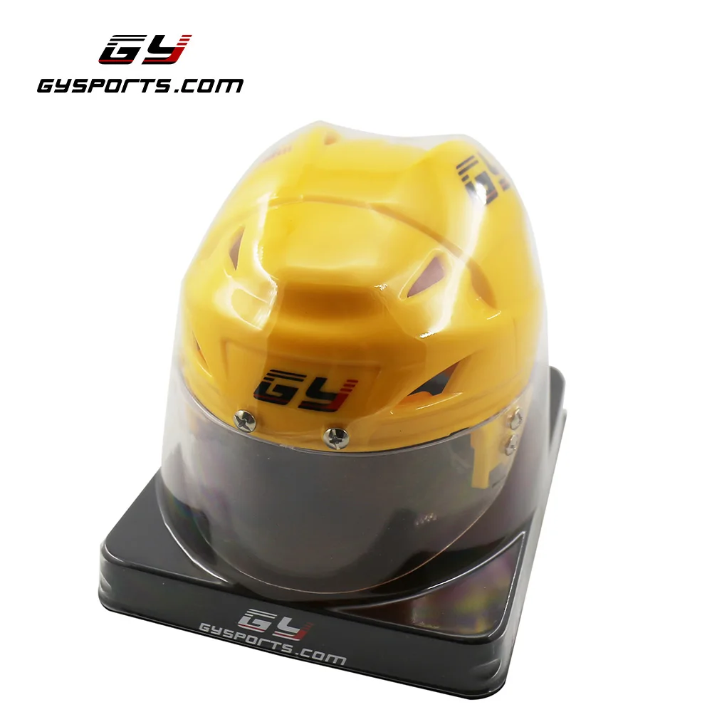 Yellow GY-PH9000 хоккейный мини шлем сувенир мини шлем Размер 16*13*12,5 см - Цвет: Yellow