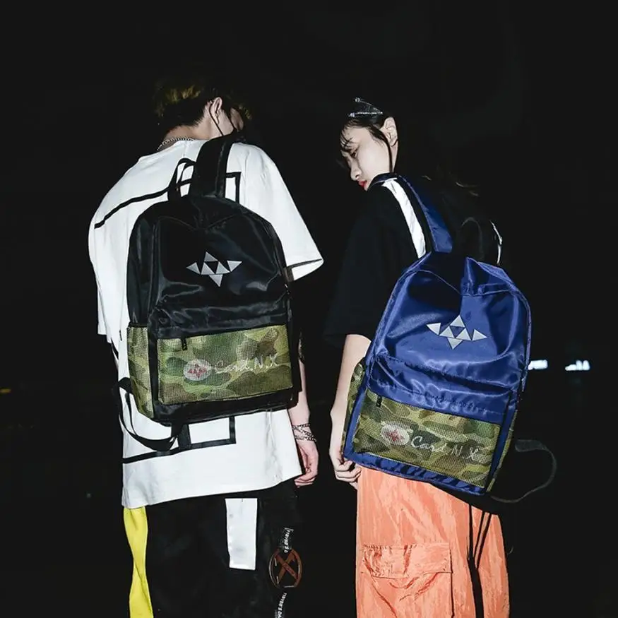Fishsunday Outdoor Sports Bags Patchwork Zipper Bag Student Backpack Folding Couple Travel 0801 | Спорт и развлечения