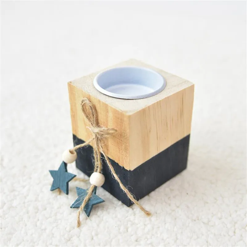 Рождественские товары мини подсвечник скандинавский ретро квадратный круглый