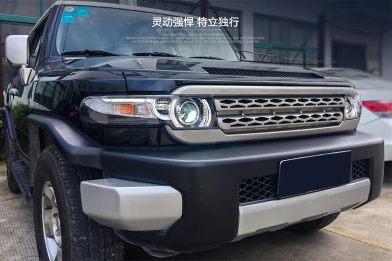 Vland автомобильный Стайлинг для Toyota FJ Cruiser 2007- светодиодный фонарь Halo HID ЛАМПА+ задние фары+ решетка