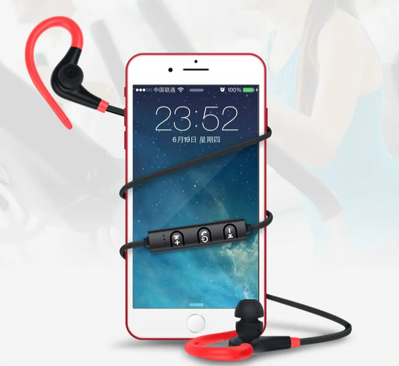 Bluetooth наушники, спортивные, для бега, беспроводные наушники, устойчивое к поту, Стерео гарнитуры, музыкальные наушники с микрофоном для смартфона Xiaomi