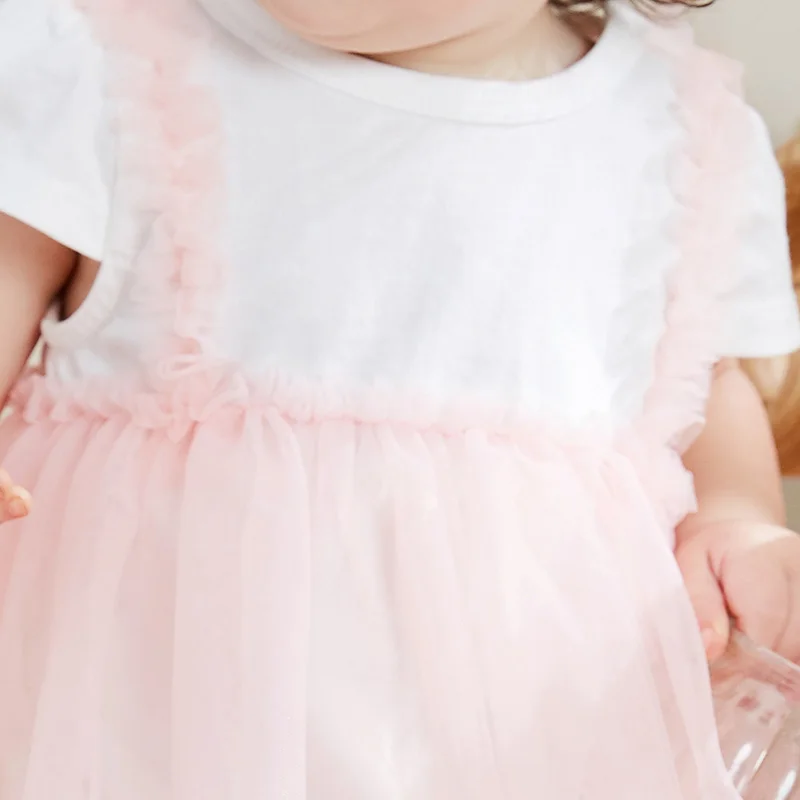 Хлопковое мини платье balabababy Новинка 2019 года летние тонкие платья с короткими