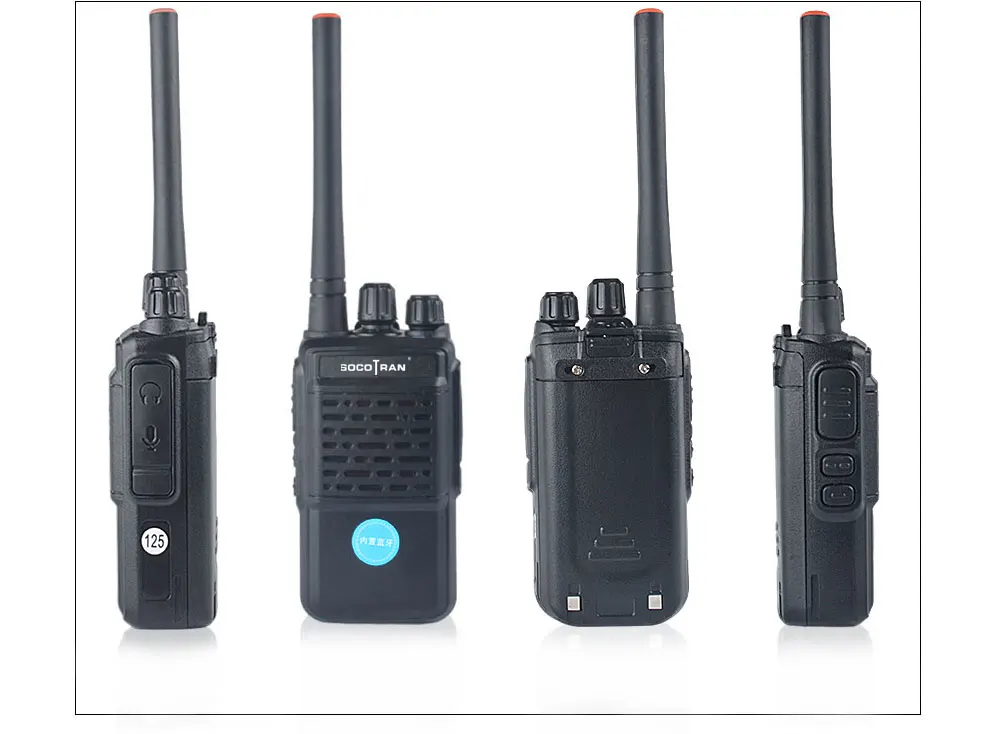 Bluetooth-рация Перезаряжаемые 2 Way Радио UHF 400-470 МГц Портативный радио Беспроводной Bluetooth гарнитура 16CH с наушником HB4