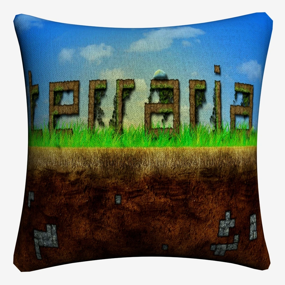 Terraria World видео игры искусства декоративное хлопковое белье Наволочка на подушку