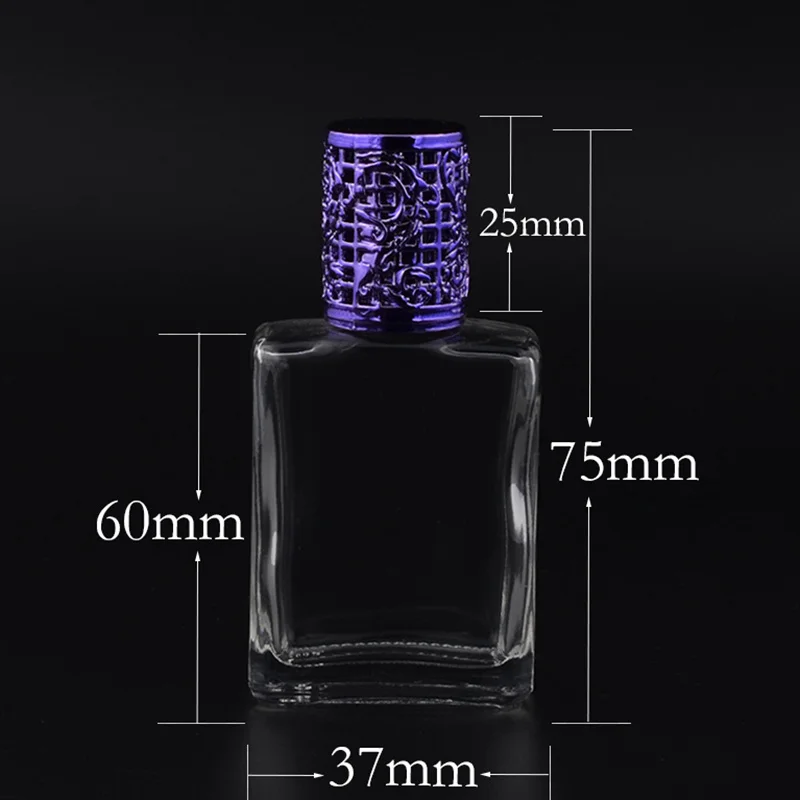 

MUB - 17ml Hot Sale Mini Refillable Perfume Bottles For Essential Oils Portable Travel Empty Glass Bottle With Steel Roller Ball