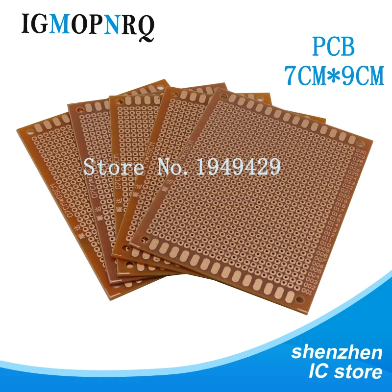 5 шт. DIY Прототип бумаги печатной платы Универсальный Эксперимент матричная печатная плата 5x7 см 7*9 9x15