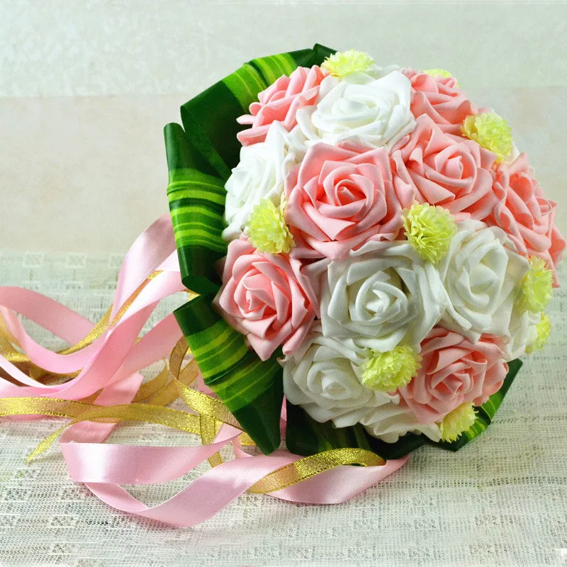 Hot Sale Wedding Bouquet Posy &quotHandmade&quot Bridal Brooch Silk Rose Flower Accessories Party Decoration | Свадьбы и торжества