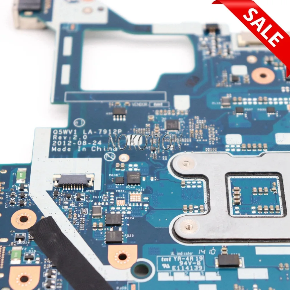 NOKOTION материнская плата для ноутбука ACER Aspire E1-571G V3-571G V3-571 NBM6B11001 Q5WV1 LA-7912P 710 м GPU HM77