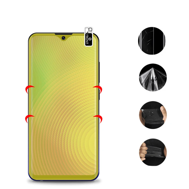 EXUNTON 3 шт для huawei Honor 8X MAX 3D передний полный охват ультра тонкая Супер Прозрачная