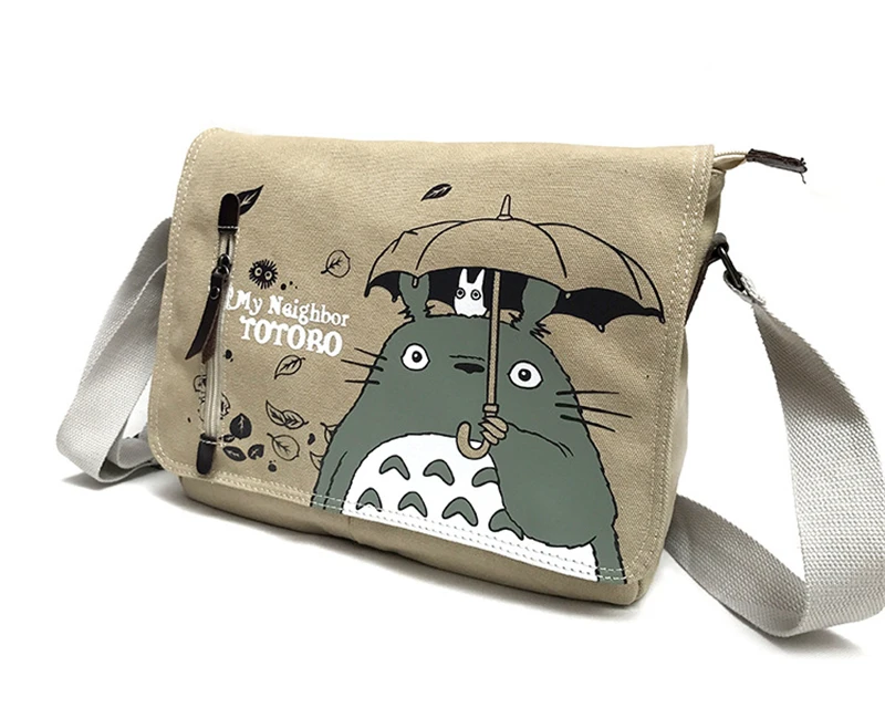 Аниме Сумка через плечо Miyazaki Chunlong кошка сумка Totoro новая хлопковая Холщовая