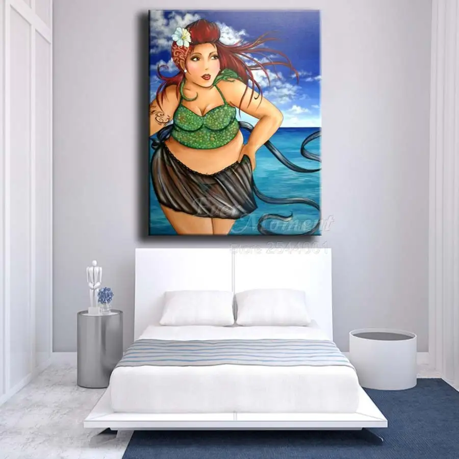 5d diy diamond painting beautiful woman at seaside wall picture full square drill needlework household ASF759 | Дом и сад