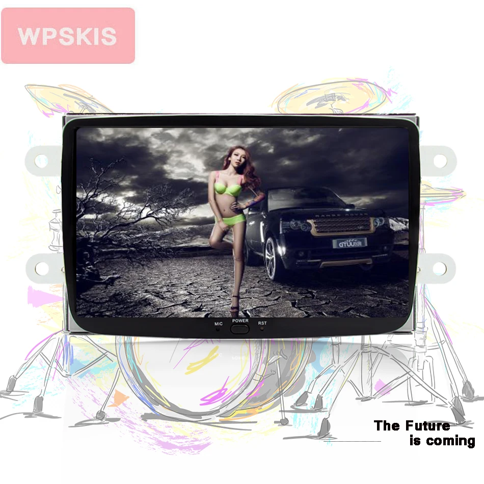 Головное устройство для Renault Sandero Duster 8 &quot 8&quot 2 + 32G DVD GPS навигация Buetooth ТВ плеер 3G