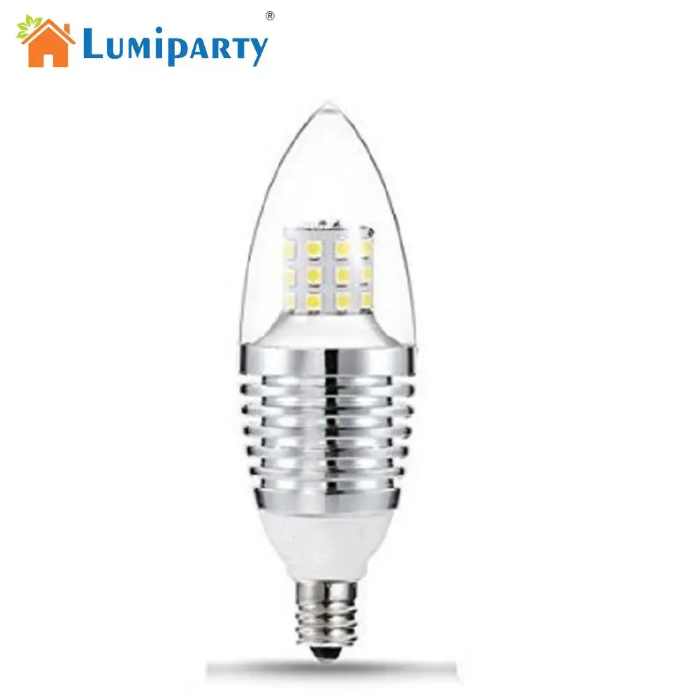 Yfashion светодиодный E12 Candelabra Базовая лампа 7 Вт теплая белая светодиодная свеча