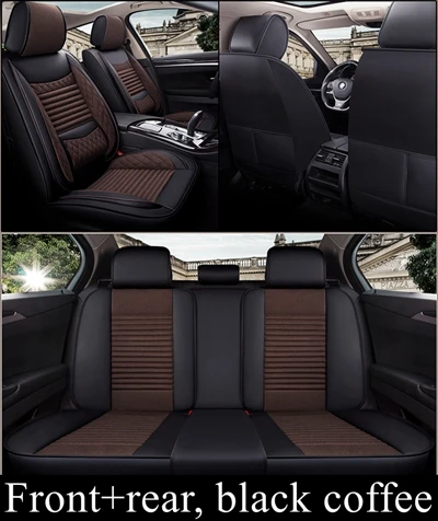 Black coffeestandard Спереди и сзади полный комплект автомобиля сиденья для CITROEN DS4 DS5 DS6 Триумф C2 C3 C4 C5 C6 C4L Пикассо C4 aircross кактус C-CROSSER C-XR - Название цвета: Black coffeestandard