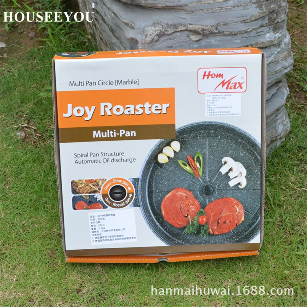 Корейский барбекю антипригарная сковорода бездымного Обжарка Panela алюминиевый