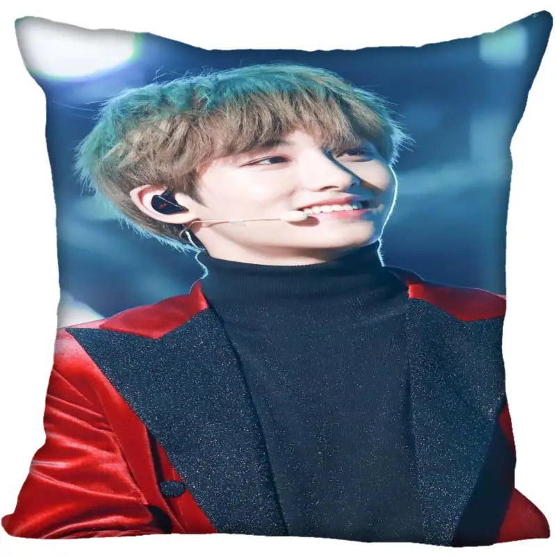 Популярная шелковая квадратная наволочка Fan Xi KPOP NCT WINWIN с принтом домашние