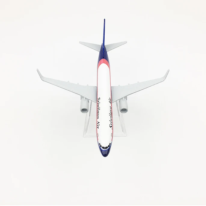 Модель самолета Sriwijaya Air модель Боинг 737 16 см из металлического сплава 1:400 игрушка