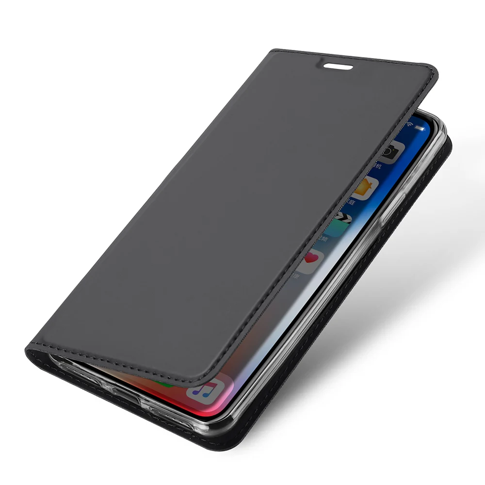 DUX DUCIS Флип Кожа Чехол для iPhone XR 6 1 "роскошный Стенд Бумажник чехол X R Hoesje 2018 Новый