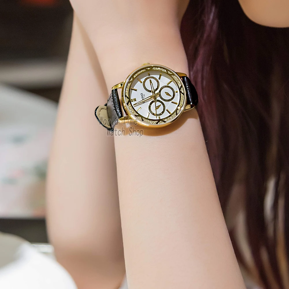 Casio смотреть женские часы лучший бренд класса люкс 50м Водонепроницаемый