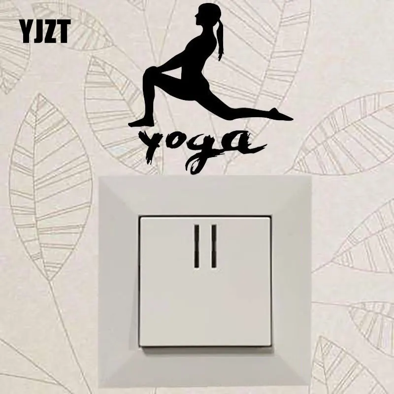 YJZT Yoga Mantra Zen Healthy здоровая жизнь спорт роспись забавная подсветка Переключатель