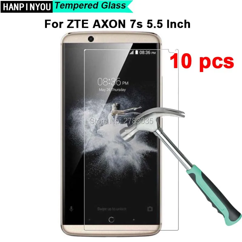 10 шт./лот для ZTE AXON 7s 5 дюйма Новинка 0 26 мм ультратонкое прозрачное закаленное