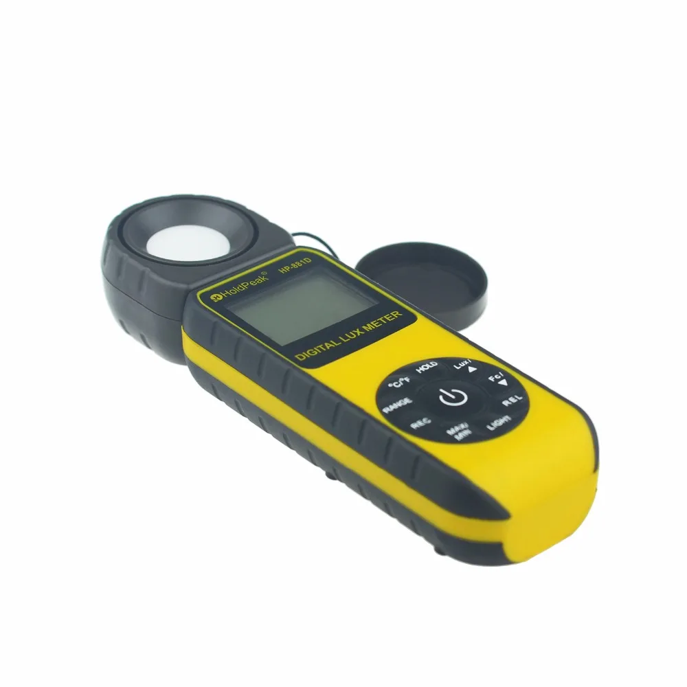HoldPeak HP-881D Цифровые ЛЮКС Метр 4000 000 LUX/ФК выбор Высокая Точность Цифровой Люксметр