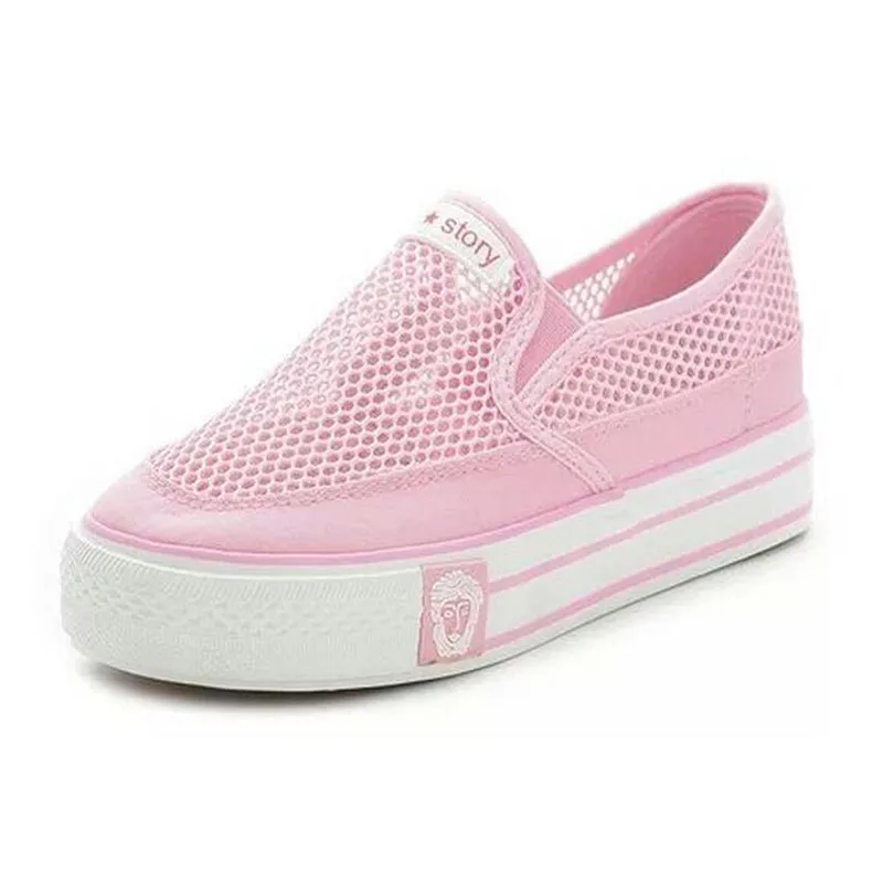 2017 New Women's Shoes Mesh Hollow Canvas Breathable Non-Slip Loose Soles Flat Zapatos Mujer Free Shipping | Обувь