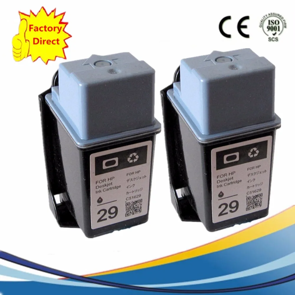 Чернильные картриджи C51629A восстановленные для HP29 XL Fax 910 920 370 PSC 380 Officejet 500 520 570 580 590