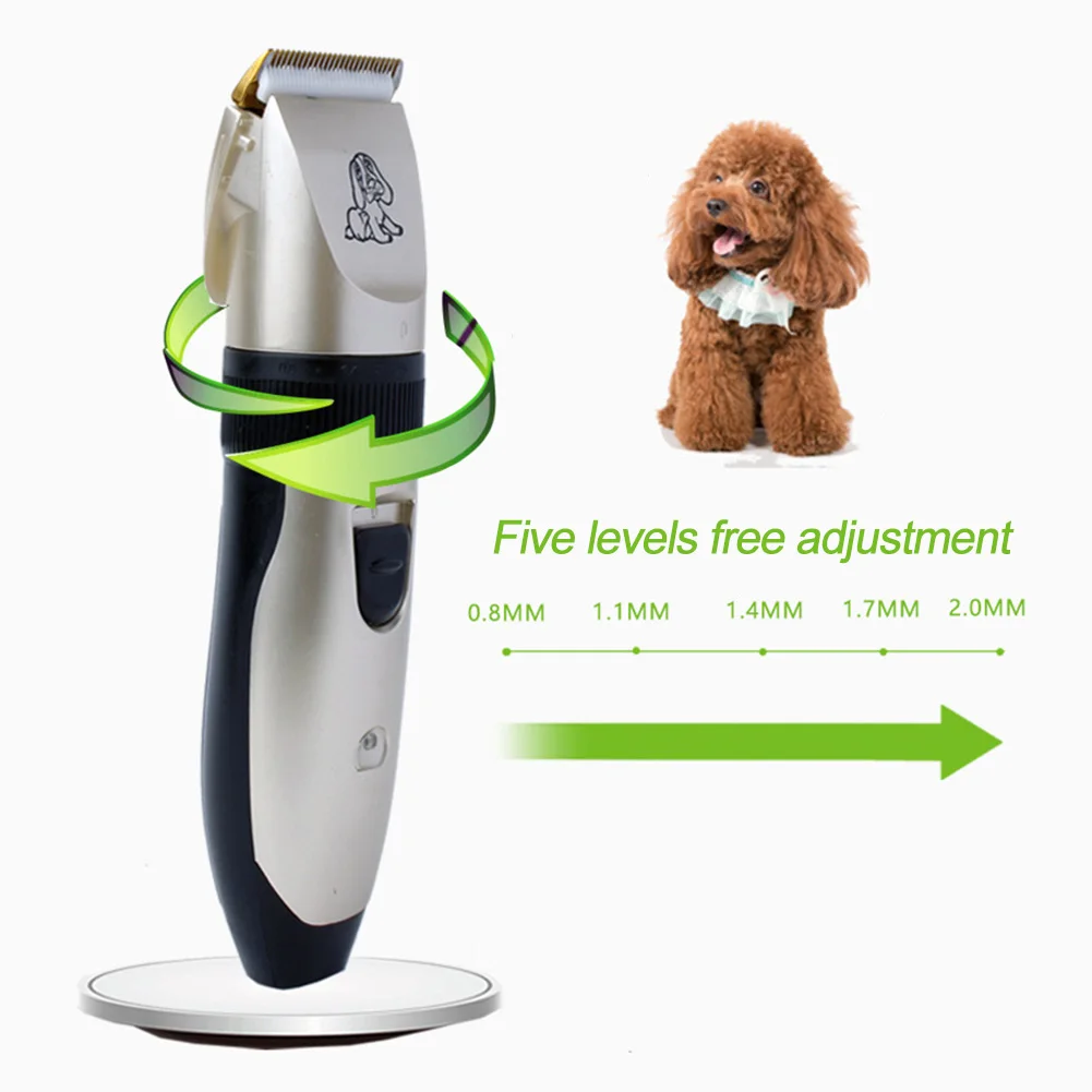 Low Noise Electric Hair Clipper Dog Cordless Shaver Cleaning Brush Combs Grooming Kit | Дом и сад