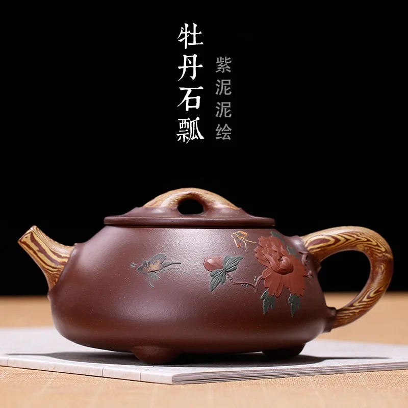 the stone ladle blossom rich and precious hand-made teapot pottery peak of one generation money. | Дом и сад