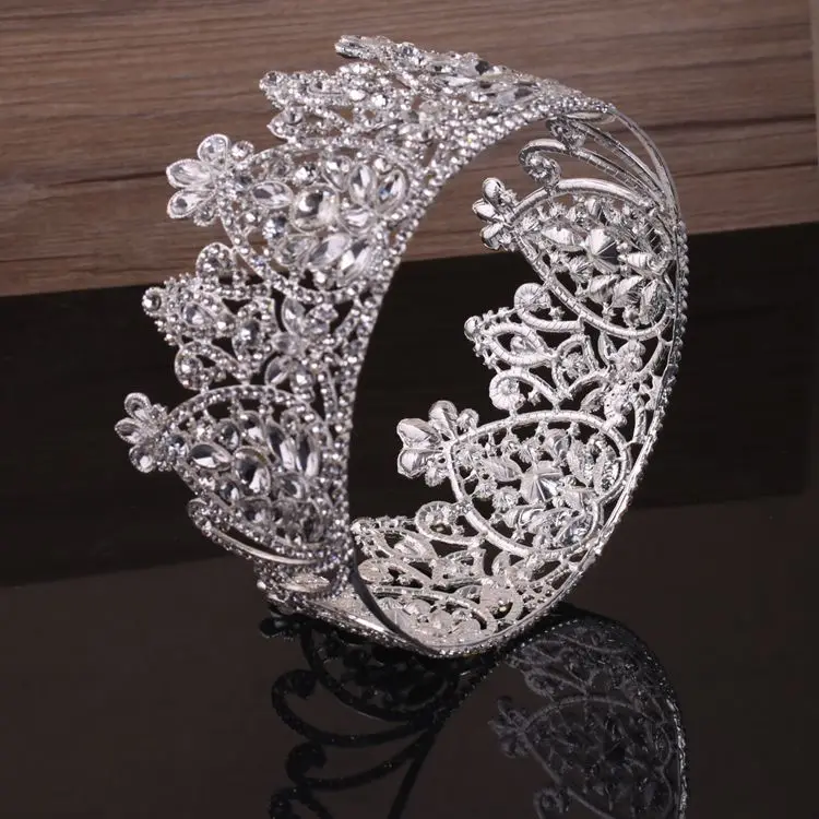 Прата Grande Diamante Casamento Pageant диадемы coroas Para Noivas Cabelo Joias головной убор Hairband де cristal De Noiva