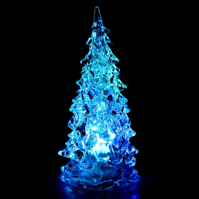 Рождественская елка лампа меняющая цвет цветное украшение для настольного стола