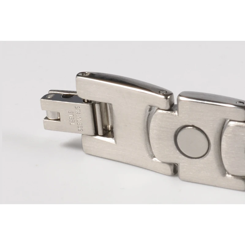 Мужской браслет из нержавеющей стали Vinterly золотистый магнитный германиевой цепи