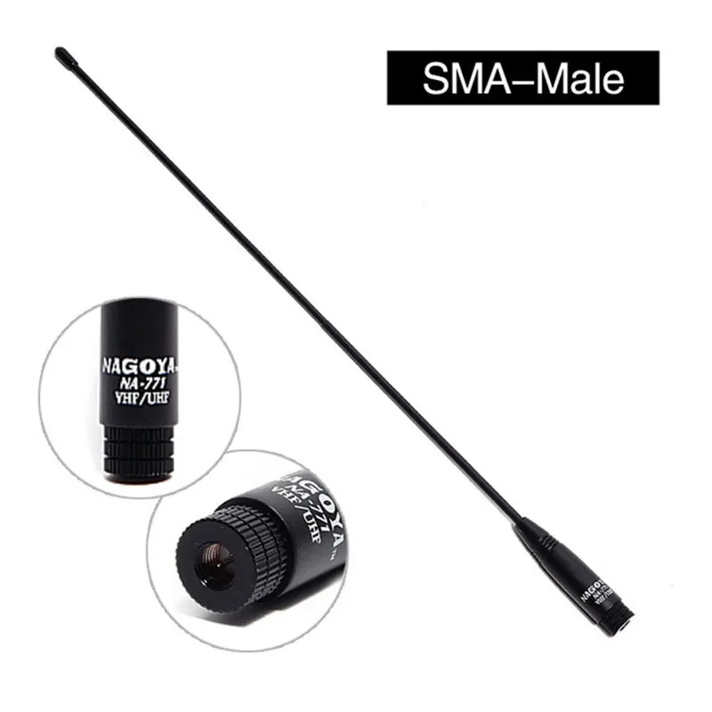 Двухдиапазонная Антенна Nagoya SMA Male 144/430 МГц антенна NA771 для Yaesu TYT радиоднация