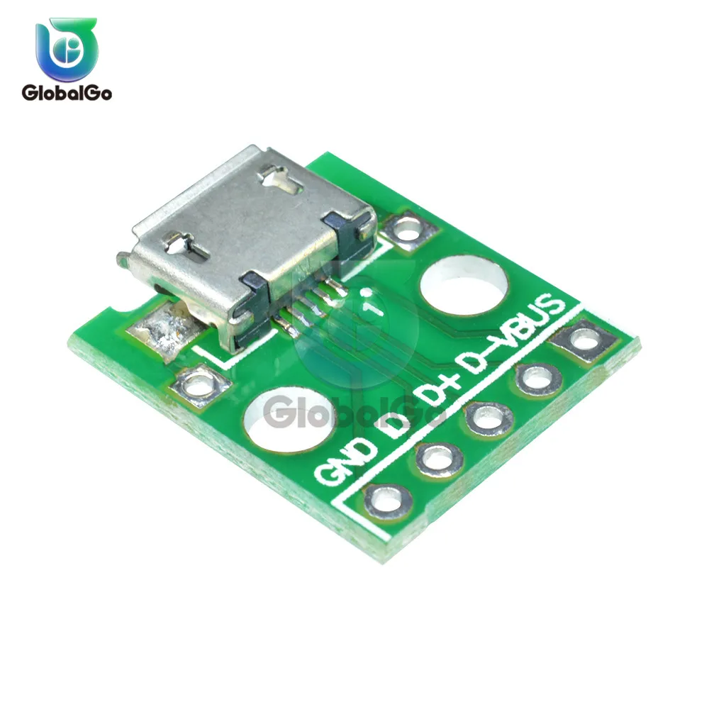 Micro USB DIP адаптер Мужской Женский Разъем Тип B Тип A Мини USB разъем порт Sockect панель PCB конвертер макет