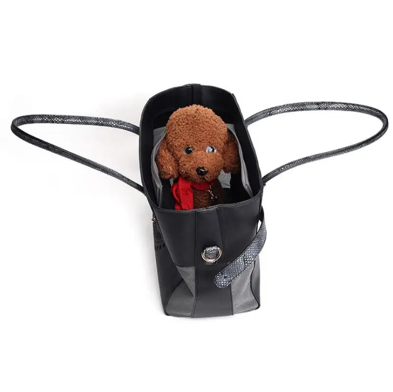 Модная роскошная сумка-переноска из искусственной кожи для маленьких кошек и