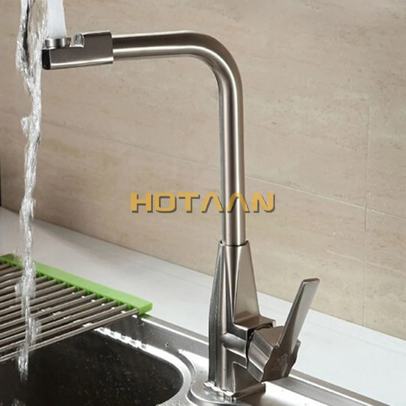 Бесплатная доставка гарантия высокого качества! Кухонный кран из никеля torneira