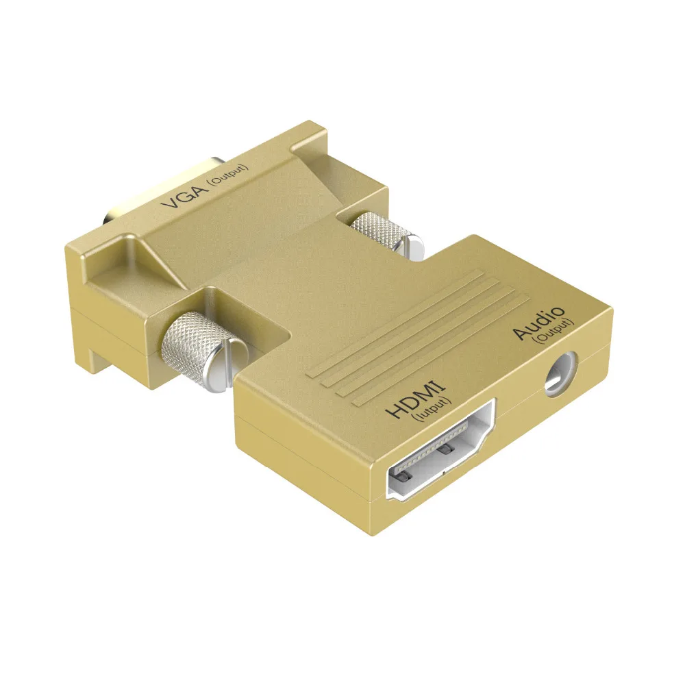 HDMI-VGA конвертер Женский-Мужской с аудио адаптером сигнал HDMI-VGA адаптер передачи аудио 1080P для HDTV проектора