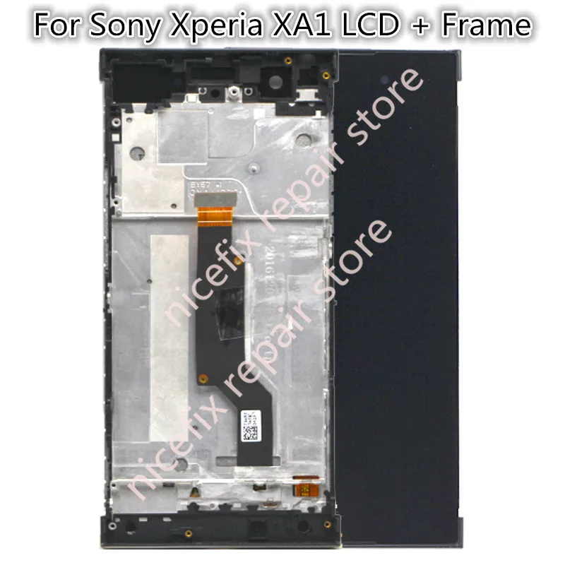 ЖК дисплей с сенсорным экраном и дигитайзером в сборе рамкой для Sony Xperia XA1 G3116 G3123