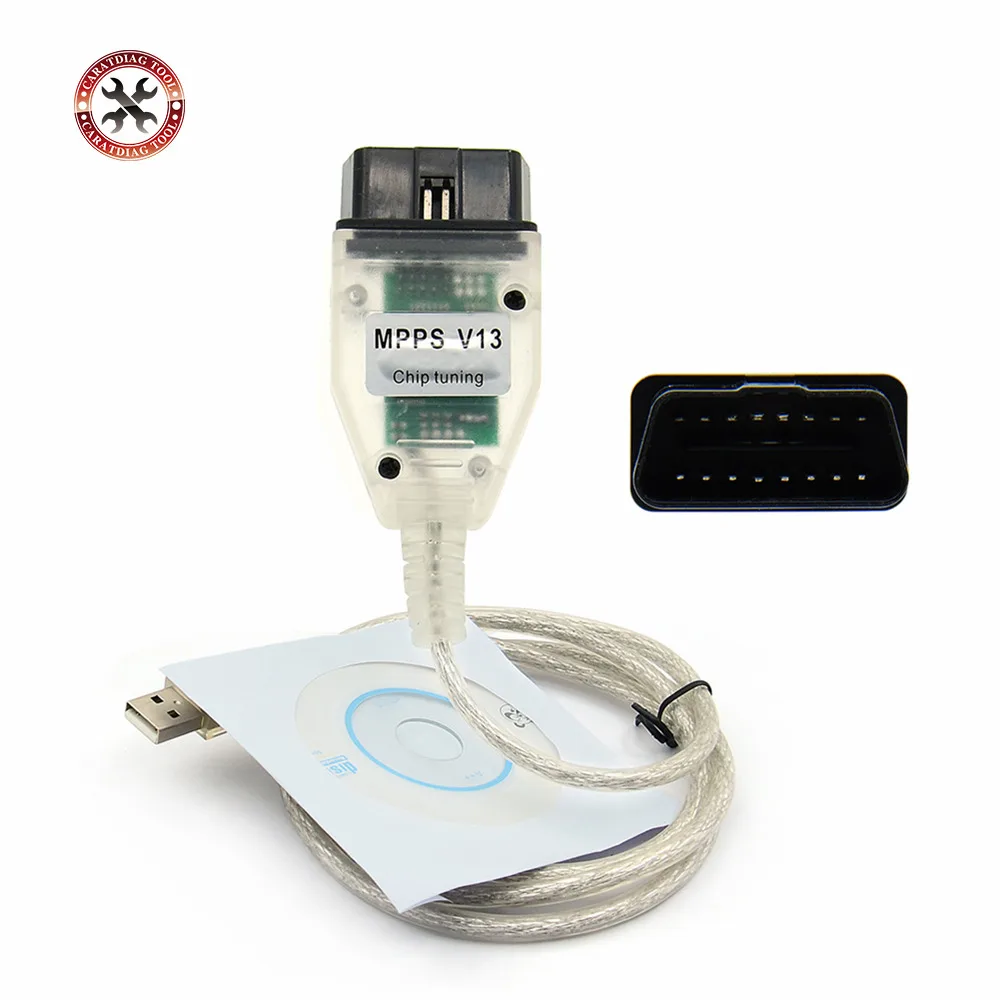 MPPS V13.02 ECU чип диагностический кабель SMPS CAN мигалка ЭБУ Тюнинг OBD2 Профессиональный