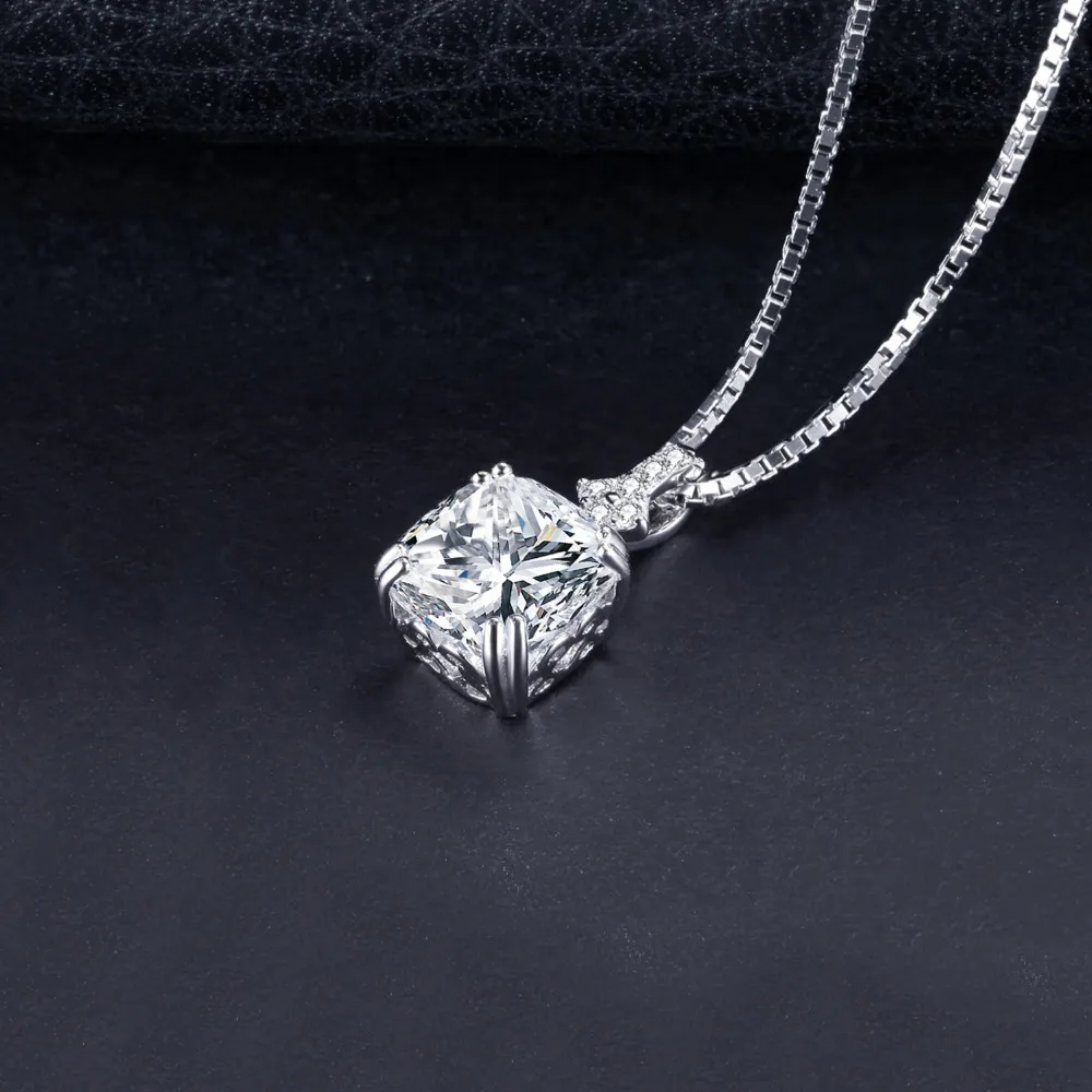 Jewelrypalace Винтаж 3ct Подушка вырезать кубического циркония женский кулон Мода 925
