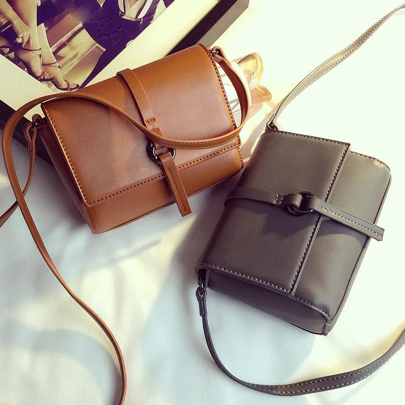 Женская сумка мессенджер ANAWISHARE Маленькая кожаная через плечо J888|leather shoulder bag|crossbody