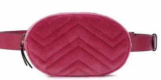 Rose Suede Модная женская поясная сумка с ремнем из искусственной кожи на груди красного и черного цвета новое поступление - Цвет: Rose Suede